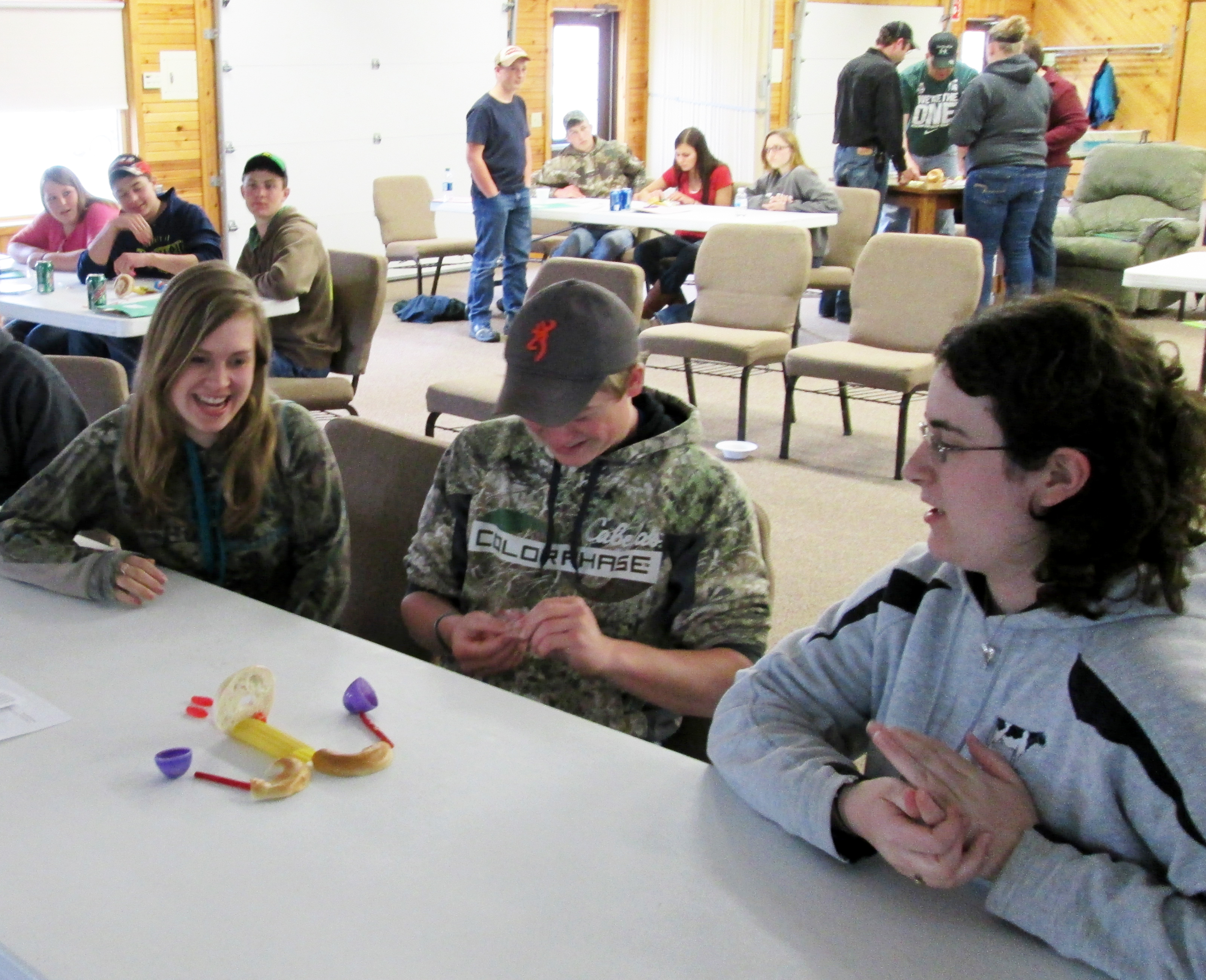 Youth building a uterus